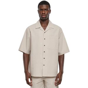 Urban Classics Kortärmad skjorta för män avslappnad Seersucker, Moln, 3XL Urban Classics Kortärmad skjorta för män avslappnad Seersucker, Moln, 3XL