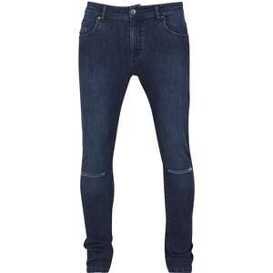 Urban Classics Herr Fit Knee Cut Denim Pants Slim Jeans, Blå (Dark Blue 197), 36/Smal Urban Classics Herr Fit Knee Cut Denim Pants Slim Jeans, Blå (Dark Blue 197), 36/Smal