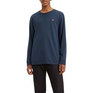 Levi's herr T-tröja Long-Sleeve Original Housemark Tee, Cotton + Patch Dress Blues, M Levi's herr T-tröja Long-Sleeve Original Housemark Tee, Cotton + Patch Dress Blues, M