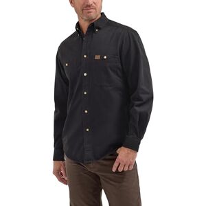 Wrangler Herr Logger Twill Långärmad Arbetsskjorta Skjorta, Svart, XXL Wrangler Herr Logger Twill Långärmad Arbetsskjorta Skjorta, Svart, XXL