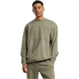 Urban Classics Sweatshirt för män, Scuba Zip Pocket Crew, herrsweatshirt av Scuba-tyg med dragkedja, normal passform, Palegreen, L Urban Classics Sweatshirt för män, Scuba Zip Pocket Crew, herrsweatshirt av Scuba-tyg med dragkedja, normal passform, Palegreen, L