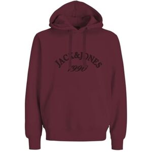 JACK & JONES Jorbleecker branding Sweat Hood Bf, Tibetansk röd, S JACK & JONES Jorbleecker branding Sweat Hood Bf, Tibetansk röd, S