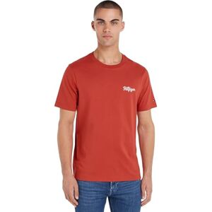 Tommy Hilfiger herr Hilfiger CHAINSTITCH TEE S/S t-shirt, Terra röd, S, Terra röd, S Tommy Hilfiger herr Hilfiger CHAINSTITCH TEE S/S t-shirt, Terra röd, S, Terra röd, S