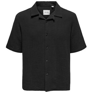 Only & Sons herrskjorta ONSKYLE skjorta, jet svart, M Only & Sons herrskjorta ONSKYLE skjorta, jet svart, M
