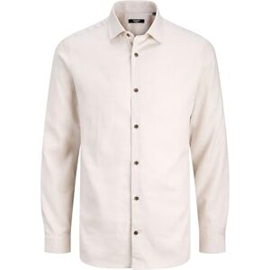 JACK & JONES Jprblaparker Melange L/S Shirt Bf, Silvergrå, XL JACK & JONES Jprblaparker Melange L/S Shirt Bf, Silvergrå, XL