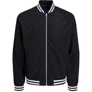 JACK & JONES Jorlucca bomberjacka för män, svart, M JACK & JONES Jorlucca bomberjacka för män, svart, M