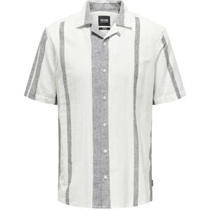 Only & Sons Onscaiden Ss Stripe Linen Resort Noos, Molndansare, XXL Only & Sons Onscaiden Ss Stripe Linen Resort Noos, Molndansare, XXL