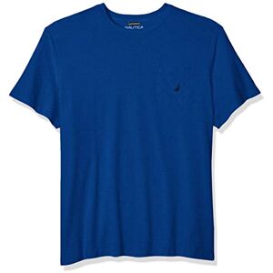 Nautica herr-T-shirt med enfärgad design, rund hals, kort ärm och bröstficka., Monacoblå, 2X tall Nautica herr-T-shirt med enfärgad design, rund hals, kort ärm och bröstficka., Monacoblå, 2X tall