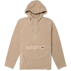 Hurley Burrito Sherpa Anorak Fleece Sweatshirt för män, khaki, S Hurley Burrito Sherpa Anorak Fleece Sweatshirt för män, khaki, S