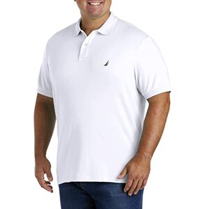 Nautica Klassisk passform kortärmad enfärgad mjuk bomull pikétröja, Bright White, XL Lång Nautica Klassisk passform kortärmad enfärgad mjuk bomull pikétröja, Bright White, XL Lång