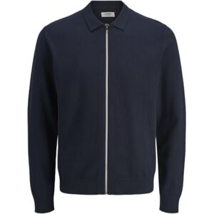 JJ REBEL Jrebcallum Knit Polo full dragkedja, Sky Captain, XXL JJ REBEL Jrebcallum Knit Polo full dragkedja, Sky Captain, XXL