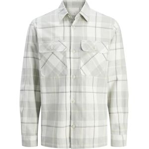 JACK & JONES Jprccraymond Spring Check Overshirt Sn, Aqua Gray, M JACK & JONES Jprccraymond Spring Check Overshirt Sn, Aqua Gray, M