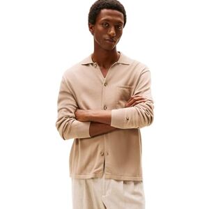 Tommy Hilfiger herr Essential Cotton LS Over Shirt MW0MW40432 andra tröjor, beige, XS, Beige (kustbrungrått), XS Tommy Hilfiger herr Essential Cotton LS Over Shirt MW0MW40432 andra tröjor, beige, XS, Beige (kustbrungrått), XS