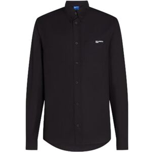 KARL LAGERFELD JEANS , Herr, Poplin Shirt, Regular Fit, Svart, XL KARL LAGERFELD JEANS , Herr, Poplin Shirt, Regular Fit, Svart, XL