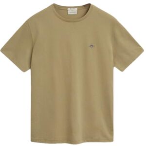 GANT REG Shield SS T-shirt, Beige, L GANT REG Shield SS T-shirt, Beige, L