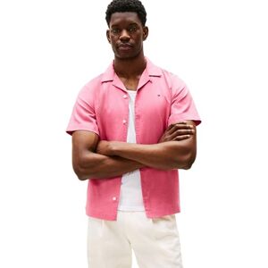 Tommy Hilfiger Herr S/S skjorta, Rosa (Vintage Rosy), L Tommy Hilfiger Herr S/S skjorta, Rosa (Vintage Rosy), L