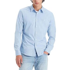 Levi's Långärmad herrskjorta Housemark Slim skjorta, Mjuk chambray blå, S Levi's Långärmad herrskjorta Housemark Slim skjorta, Mjuk chambray blå, S