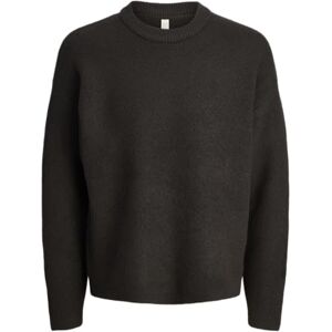 JACK & JONES Jcoblanks Knit Ls Crew Neck, Efter mörk, XS JACK & JONES Jcoblanks Knit Ls Crew Neck, Efter mörk, XS