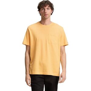 TOM TAILOR herr-t-shirt med bröstficka, 37306 – persika orange vit injecerad, M TOM TAILOR herr-t-shirt med bröstficka, 37306 – persika orange vit injecerad, M