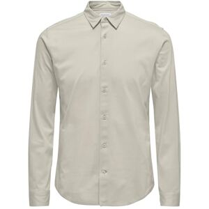 Only & Sons Onsrobin B/U Ls Stretch Shirt Noos Frml, Månslag, XS Only & Sons Onsrobin B/U Ls Stretch Shirt Noos Frml, Månslag, XS
