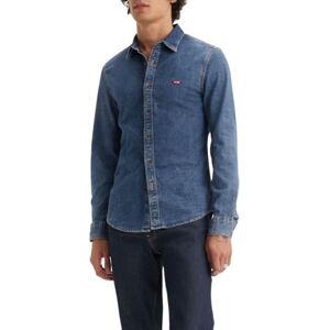 Levi's Långärmad herrskjorta Housemark Slim skjorta, Trinity Medium Wash, S Levi's Långärmad herrskjorta Housemark Slim skjorta, Trinity Medium Wash, S