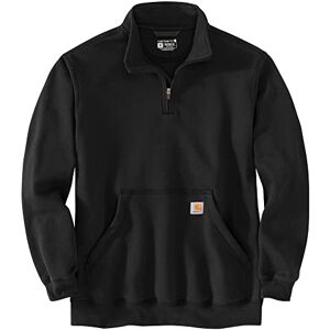 Carhartt herr lös passform, mellanvikt kvarts dragkedja, mock neck sweatshirt, svart, M Carhartt herr lös passform, mellanvikt kvarts dragkedja, mock neck sweatshirt, svart, M
