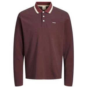 JACK & JONES Jprblualves Ls Polo, Port, M JACK & JONES Jprblualves Ls Polo, Port, M