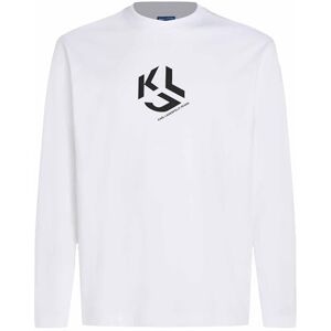 KARL LAGERFELD JEANS , Herr, Vanlig Långärm Monogram Logo T-Shirt, Vanlig Fit, Vit, M KARL LAGERFELD JEANS , Herr, Vanlig Långärm Monogram Logo T-Shirt, Vanlig Fit, Vit, M