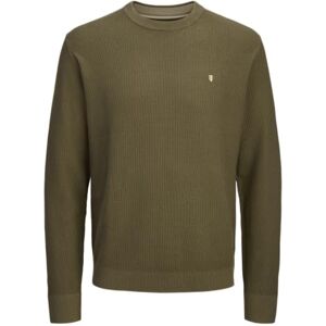 JACK & JONES Jprblurex stickad crew neck, Sten grå, XXL JACK & JONES Jprblurex stickad crew neck, Sten grå, XXL