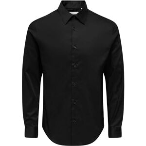 Only & Sons Onsjim Slim Shirt Frml, svart, XL Only & Sons Onsjim Slim Shirt Frml, svart, XL