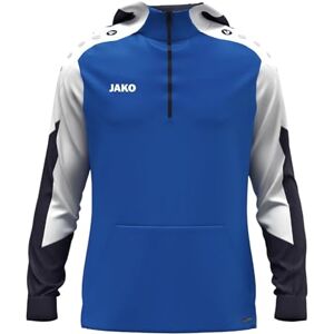 JAKO Unisex huvtröja med dragkedja dynamisk, kungs/vit/marinblå, XXL JAKO Unisex huvtröja med dragkedja dynamisk, kungs/vit/marinblå, XXL