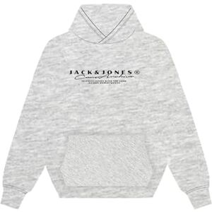 JACK & JONES Jcopoint branding sweat Hood FST, Vit melange, XL JACK & JONES Jcopoint branding sweat Hood FST, Vit melange, XL