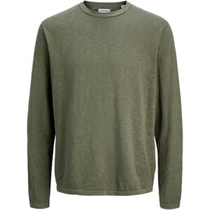 JACK & JONES Herr Jjesummer stickad rund hals Sn, Dusty Olive, L, Dammig oliv, L JACK & JONES Herr Jjesummer stickad rund hals Sn, Dusty Olive, L, Dammig oliv, L