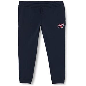 JACK&JONES PLUS Jpstgordon Jjstamp sweatpants i Ps joggingbyxor, marinblå blazer, 44 Große Größen JACK&JONES PLUS Jpstgordon Jjstamp sweatpants i Ps joggingbyxor, marinblå blazer, 44 Große Größen