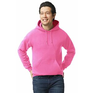 Gildan unisex vuxen fleece huvtröja sweatshirt, stil G18500, multipack, Säkerhetsrosa (1-pack), XL Gildan unisex vuxen fleece huvtröja sweatshirt, stil G18500, multipack, Säkerhetsrosa (1-pack), XL
