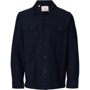 SELECTED MEN SELECTED Herr Slholiver Sweat Overshirt Noos, marinblå blazer, L SELECTED MEN SELECTED Herr Slholiver Sweat Overshirt Noos, marinblå blazer, L