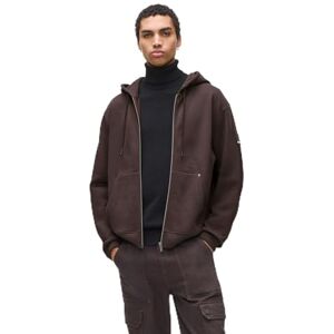 KARL LAGERFELD JEANS , Herr, Reg Patch Hoodie Med Dragkedja, Regular Fit, Brun, L KARL LAGERFELD JEANS , Herr, Reg Patch Hoodie Med Dragkedja, Regular Fit, Brun, L