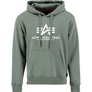 Alpha Industries Basic Hoody Huvtröja för män Vintage Green Alpha Industries Basic Hoody Huvtröja för män Vintage Green