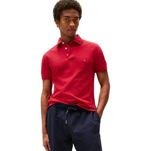 Tommy Hilfiger Herr Polohemd, Röd (medium röd), XL Tommy Hilfiger Herr Polohemd, Röd (medium röd), XL