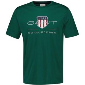 GANT REG Archive Shield SS T-shirt, Djup skogsgrön, S GANT REG Archive Shield SS T-shirt, Djup skogsgrön, S