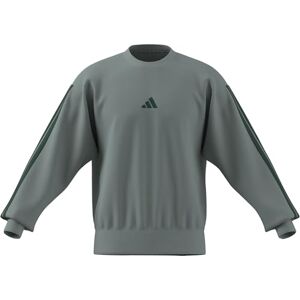 adidas Mezczyzni ESSENTIAL THREE STRIPES FLEECE SWEATSHIRT, Wonder Sage/collegiate green, XL adidas Mezczyzni ESSENTIAL THREE STRIPES FLEECE SWEATSHIRT, Wonder Sage/collegiate green, XL