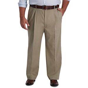 Haggar herr B & t khaki veckad framsida expanderbar midjeband ledig byxa Haggar herr B & t khaki veckad framsida expanderbar midjeband ledig byxa