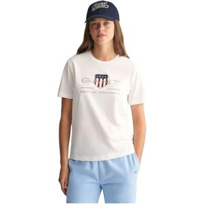 GANT Unisex arkivsköld Ss t-shirt arkivsköld SS T-shirt (1-pack), Vit, 134/140 cm GANT Unisex arkivsköld Ss t-shirt arkivsköld SS T-shirt (1-pack), Vit, 134/140 cm