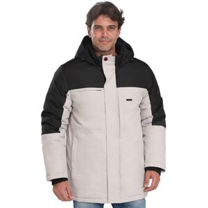 riemot herr vinterjacka varm skidjacka fodrad jacka fleece vinterrock vindtät utomhus vinterjacka med huva vinterparkas utomhus dragkedja kappa (S-XXL), Svart och beige, XXL riemot herr vinterjacka varm skidjacka fodrad jacka fleece vinterrock vindtät utomhus vinterjacka med huva vinterparkas utomhus dragkedja kappa (S-XXL), Svart och beige, XXL