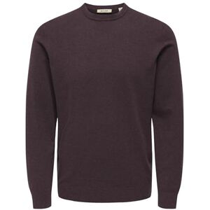 Only & Sons Onsloui Reg 12 Mel Crew Knit Noos, Potent lila, S Only & Sons Onsloui Reg 12 Mel Crew Knit Noos, Potent lila, S
