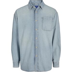 JACK & JONES Jorsantorini Denim skjorta Ls Noos, Blå denim, XXL JACK & JONES Jorsantorini Denim skjorta Ls Noos, Blå denim, XXL