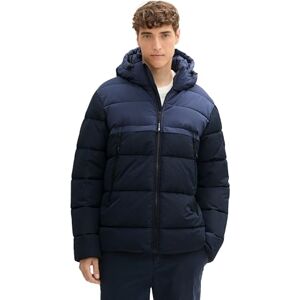 TOM TAILOR Denim herr puffer vinterjacka med avtagbar huva, 10668 – himmelskaptensblå, L TOM TAILOR Denim herr puffer vinterjacka med avtagbar huva, 10668 – himmelskaptensblå, L