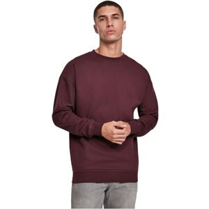 Urban Classics Basic Crewneck män långärmad tröja svart basics, streetwear, redwine, XS plus size Urban Classics Basic Crewneck män långärmad tröja svart basics, streetwear, redwine, XS plus size