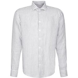 Seidensticker Silkesdekal herr business skjorta – normal passform – mjuk – Kent krage – långärmad – 100% linne, Grön, 38 SE Seidensticker Silkesdekal herr business skjorta – normal passform – mjuk – Kent krage – långärmad – 100% linne, Grön, 38 SE