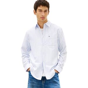 Tommy Jeans herr TJM Reg Stripe Oxford Shirt Ext DM0DM22790 L/S skjorta, blå (blå skymningsrandig), XXL Tommy Jeans herr TJM Reg Stripe Oxford Shirt Ext DM0DM22790 L/S skjorta, blå (blå skymningsrandig), XXL